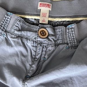 Mossimo Cargo Shorts Womens 11 Blueish Gray Hiking 10”length 9”rise 32” Waist